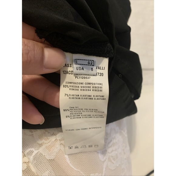 Roberto Cavalli class black blouse size 8 with sequins - Picture 4 of 5